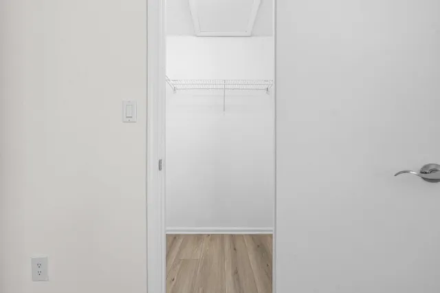 a view of a closet