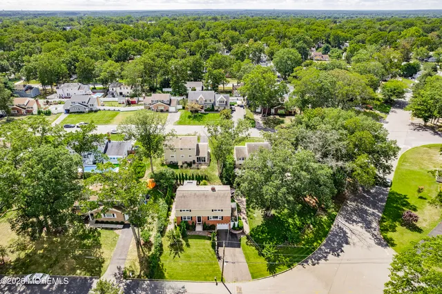 a view of a city with garden
