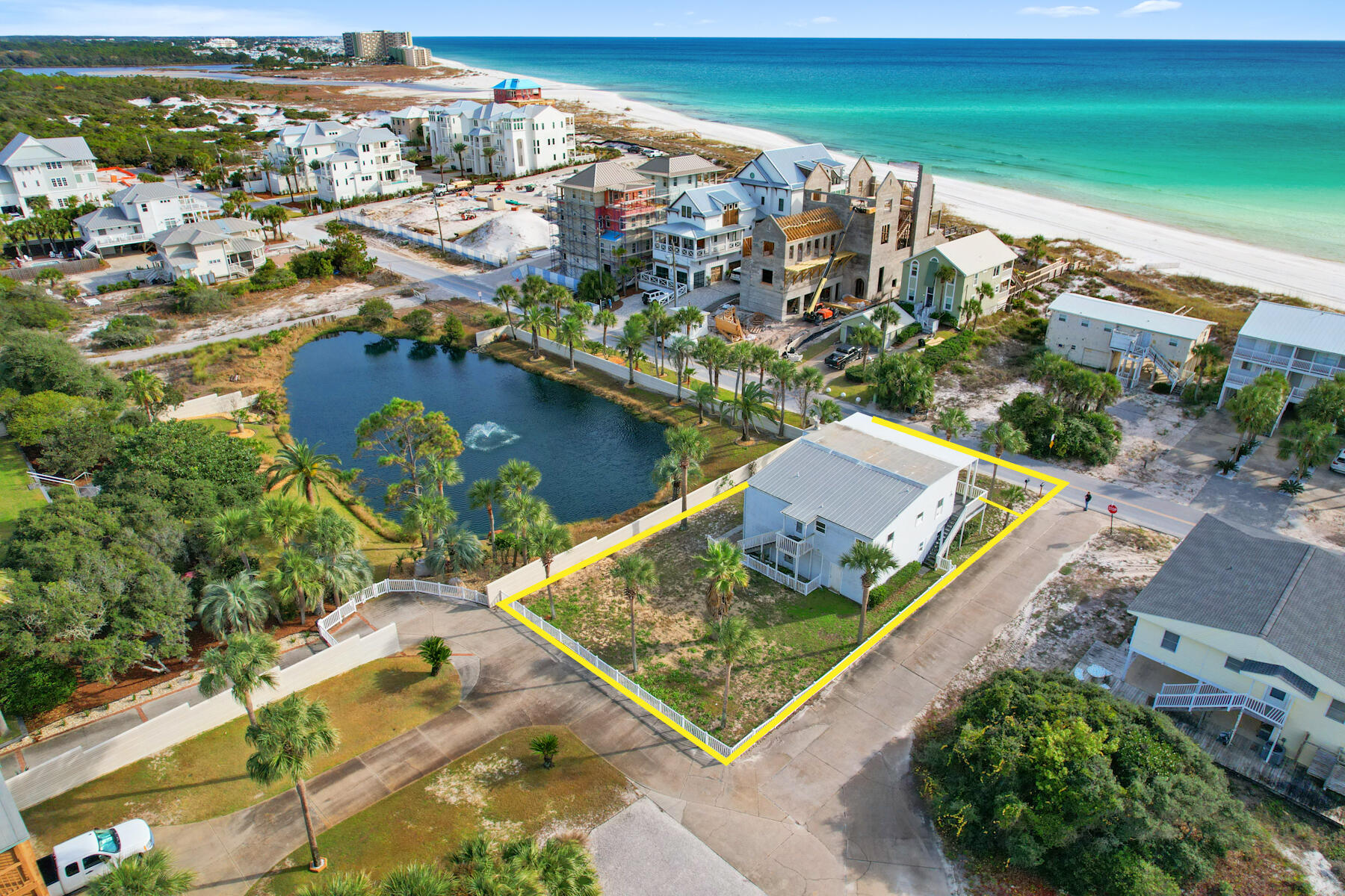 87 Walton Magnolia Lane Inlet Beach, FL 32461 - Photo 7 of 17 an aerial view of residential houses with outdoor space