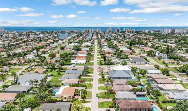 an aerial view of a city