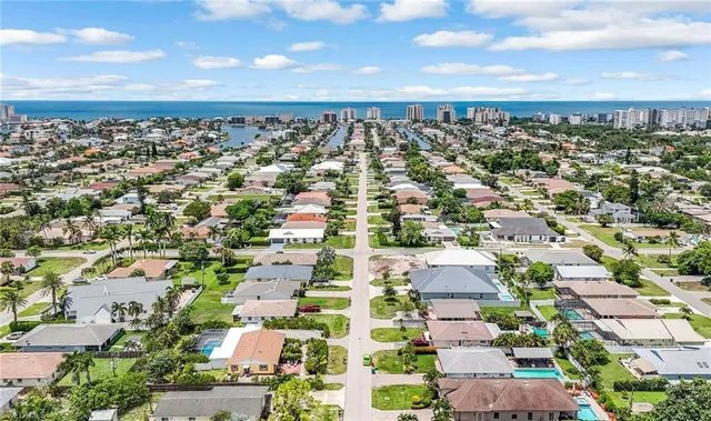 an aerial view of a city