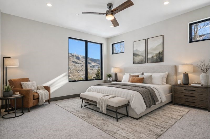 1325 Golden Eagle Road Silverthorne, CO 80498 - Photo 11 of 41 2nd Primary Suite- off Family Room. Virtually Staged