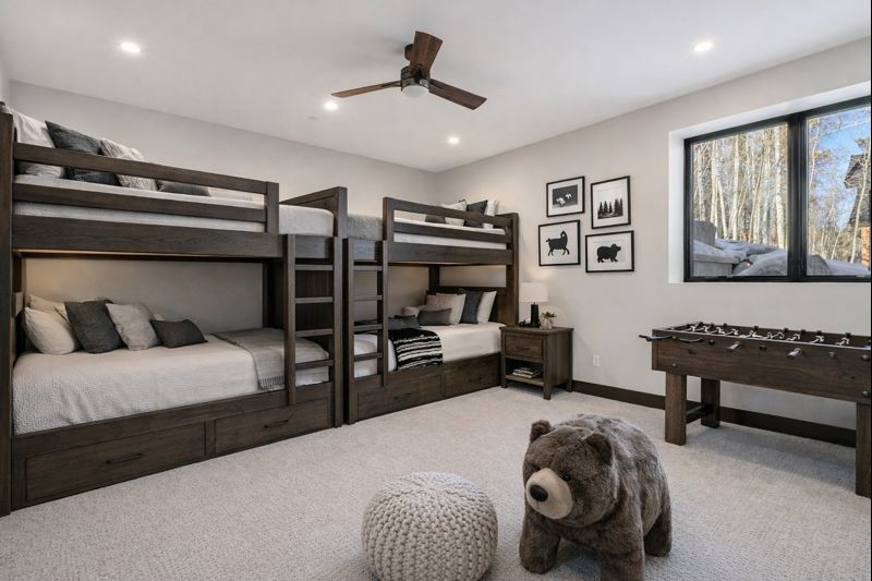 1325 Golden Eagle Road Silverthorne, CO 80498 - Photo 20 of 42 Bedroom 5 Bunk Room virtually staged