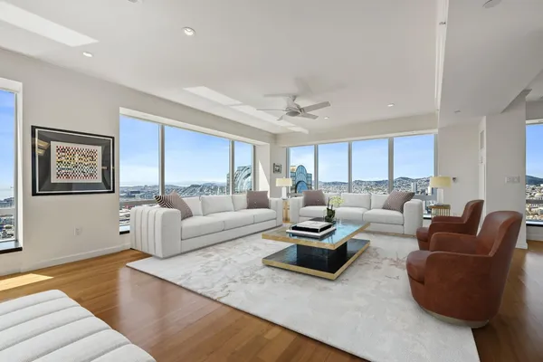 a living room with furniture and a couch