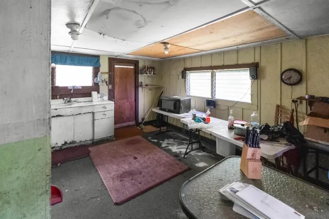 a room with storage and utility