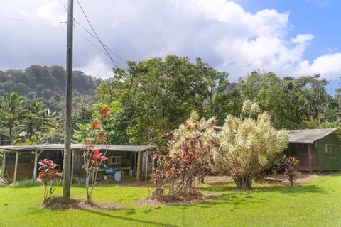a roof deck with couch