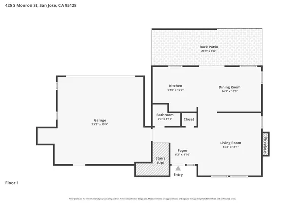 $1,688,888 | 425 South Monroe Street, San Jose, CA 95128