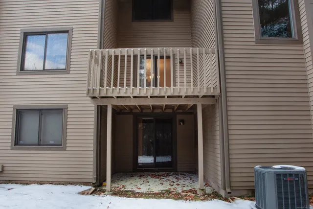 a view of a house with wooden door