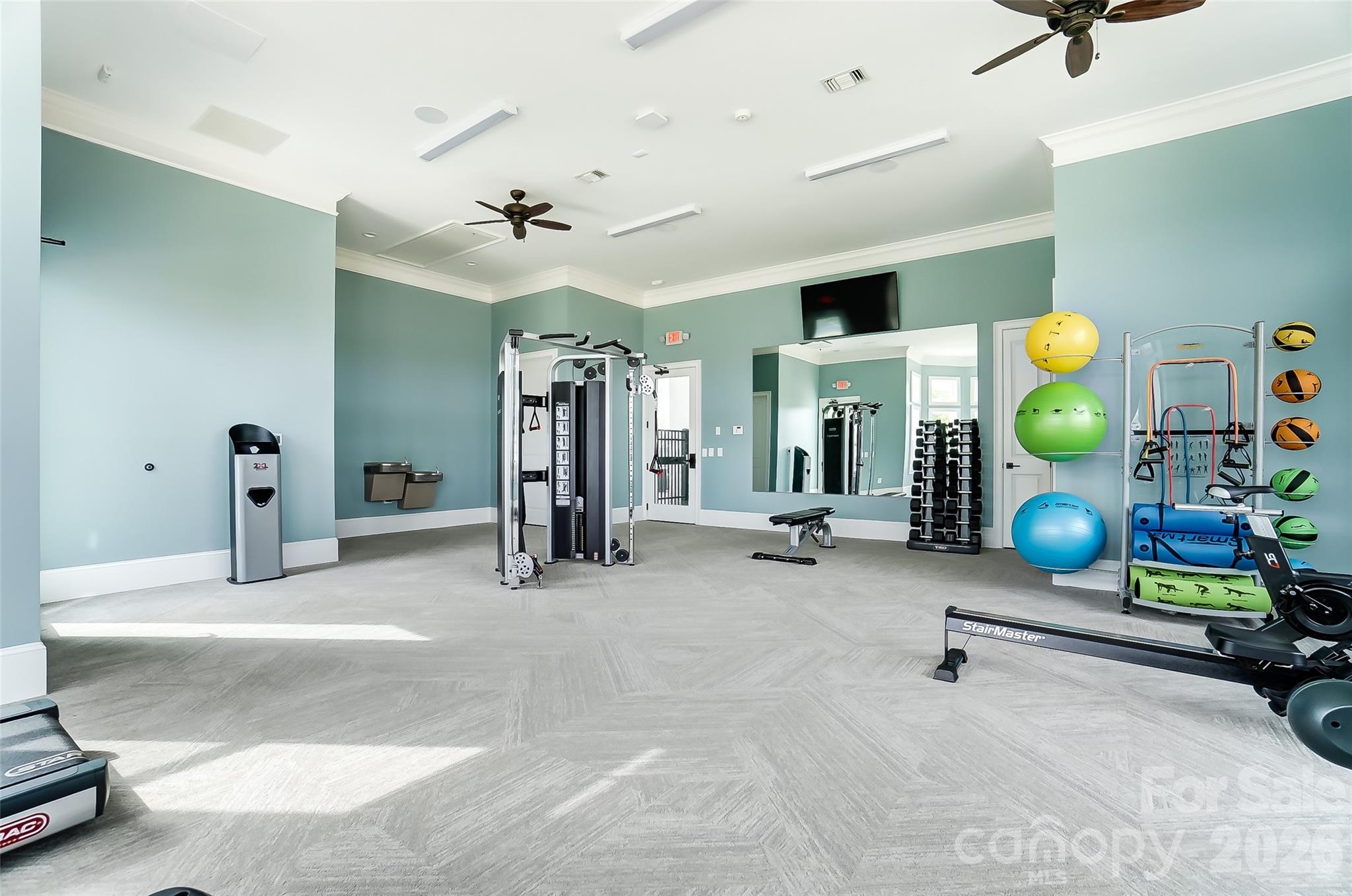 2019 Mantle Rdg Drive Indian Trail, NC 28079 - Photo 39 of 41 a view of a room with gym equipment