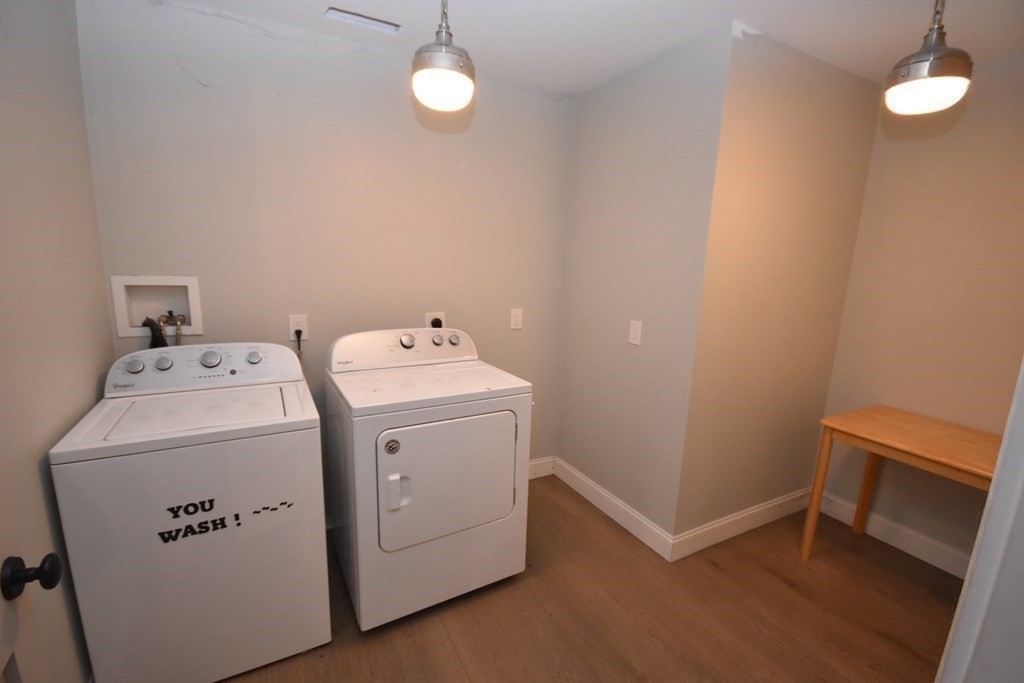 205 North Street Belchertown, MA 01007 - Photo 38 of 42 a utility room with dryer and washer