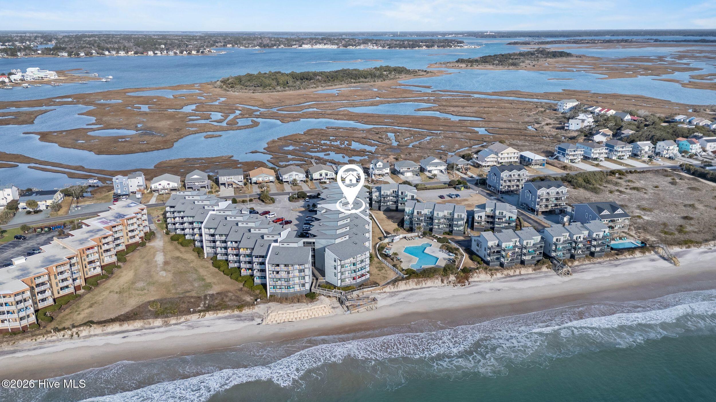 1896 New River Inlet Road, Unit 1315 North Topsail Beach, NC 28460 - Photo 41 of 43 43_drone
