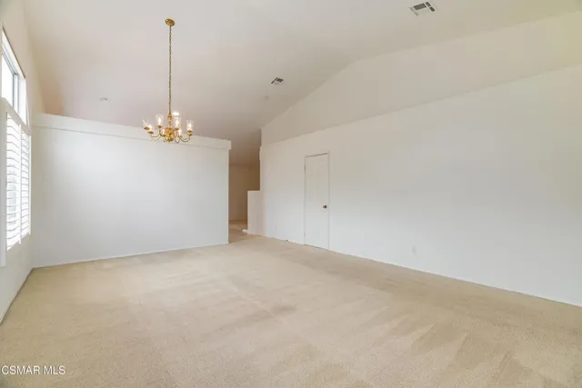 a view of a room with window