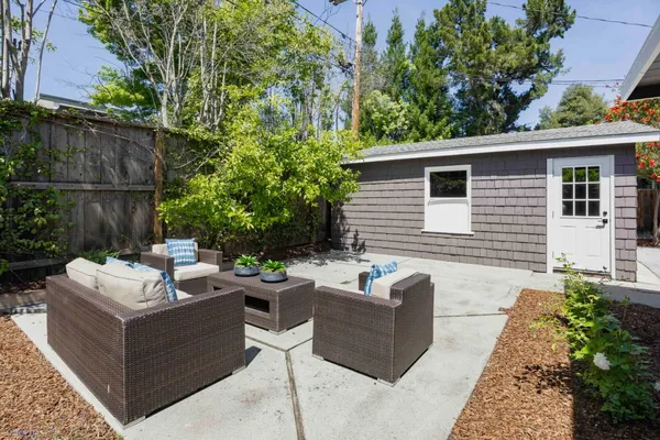 a view of a couches in a patio