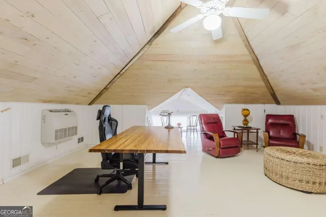 a room with gym equipment