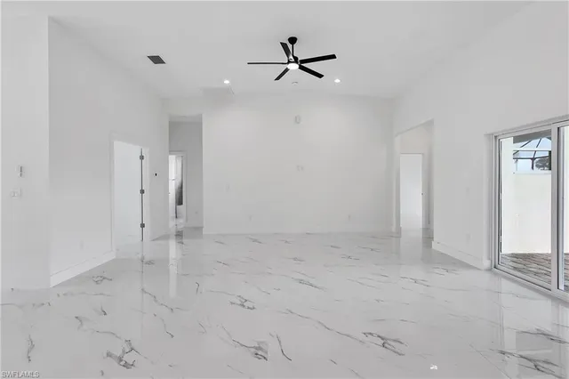 a view of an empty room