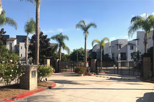 a view of path along with potted plants
