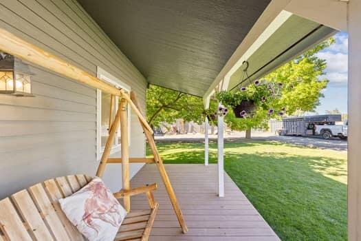 61538 Ward Road Bend, OR 97702 - Photo 28 of 42 Country Rancher covered front porch. Where is Hop Sing?