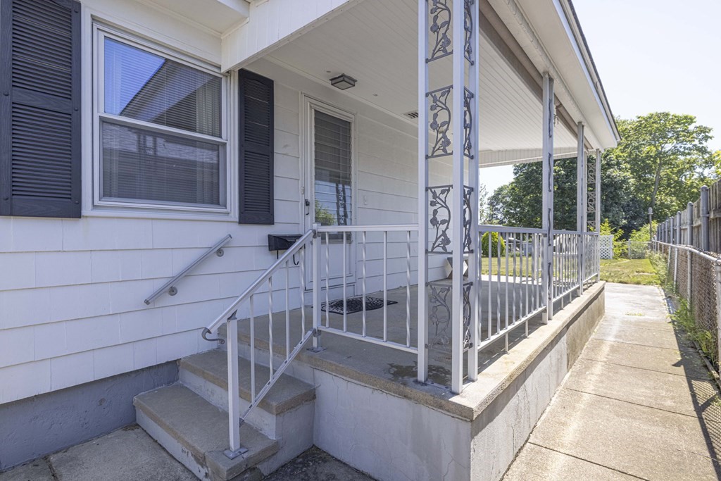 1850 Rodman Street Fall River, MA 02721 - Photo 5 of 42 a view of balcony with small garden