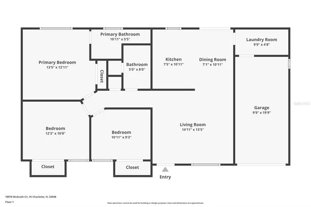 $260,000 | 18970 McGrath Circle, Port Charlotte, FL 33948