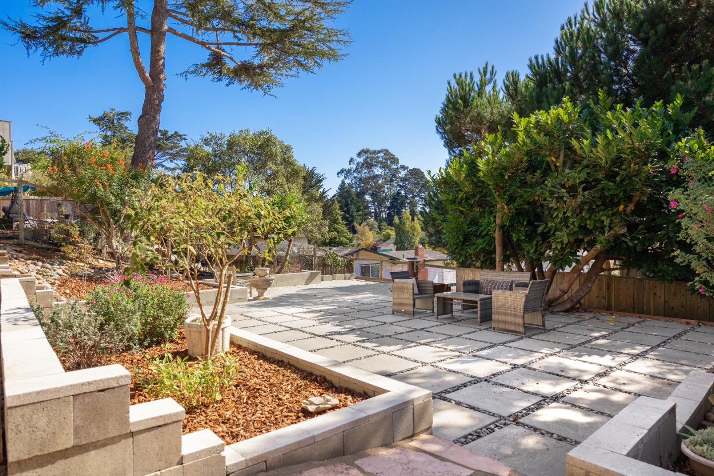 326 Doris Avenue Aptos, CA 95003 - Photo 37 of 48 a view of a backyard with sitting area