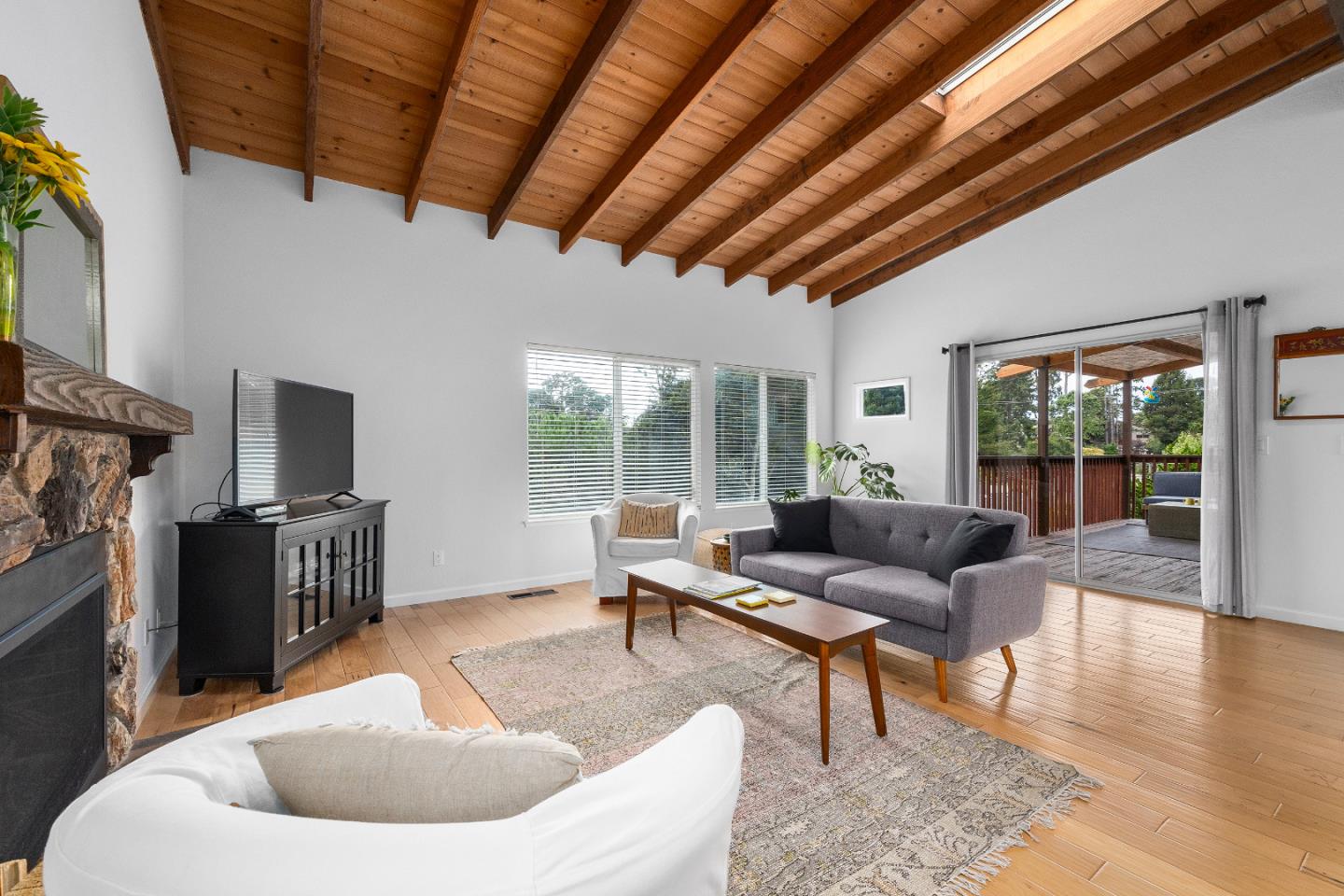 326 Doris Avenue Aptos, CA 95003 - Photo 5 of 48 a living room with furniture and a flat screen tv