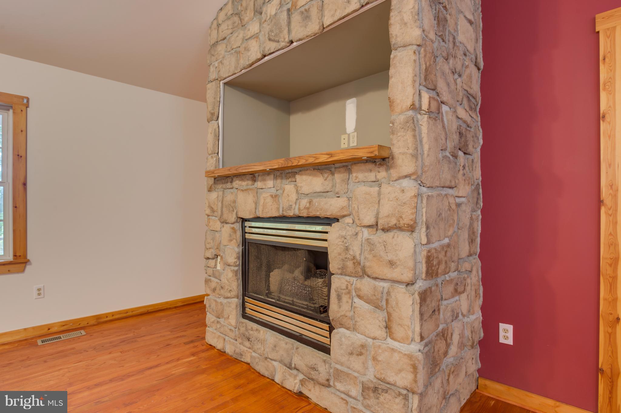 7320 Pine Stake Road Culpeper, VA 22701 - Photo 3 of 23 Stone gas fireplace has space for big TV