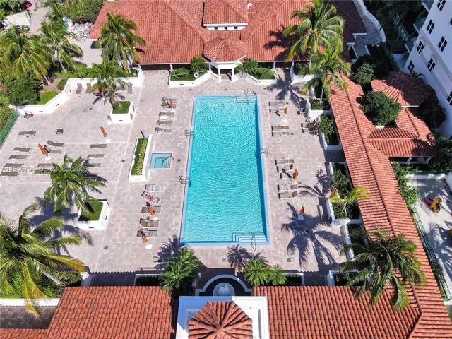 a view of a lake with a city