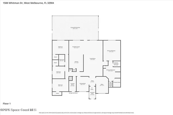 $539,900 | 1500 Whitman Drive, Melbourne, FL 32904