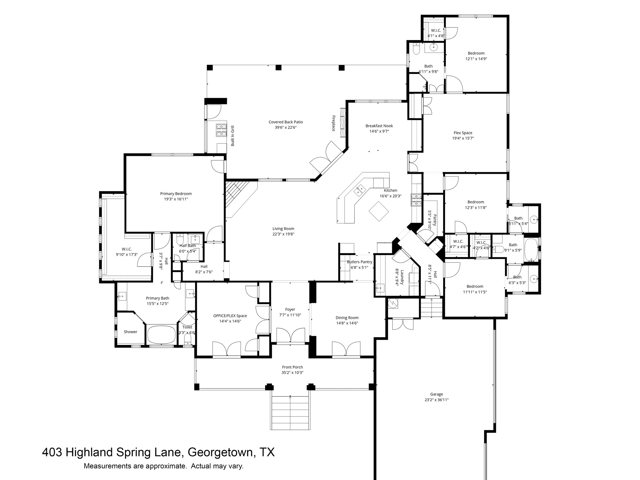 403 Highland Spring Lane Georgetown, TX 78633 - Photo 33 of 40 View of room layout