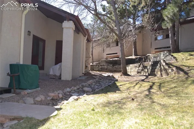 a view of street with palm trees