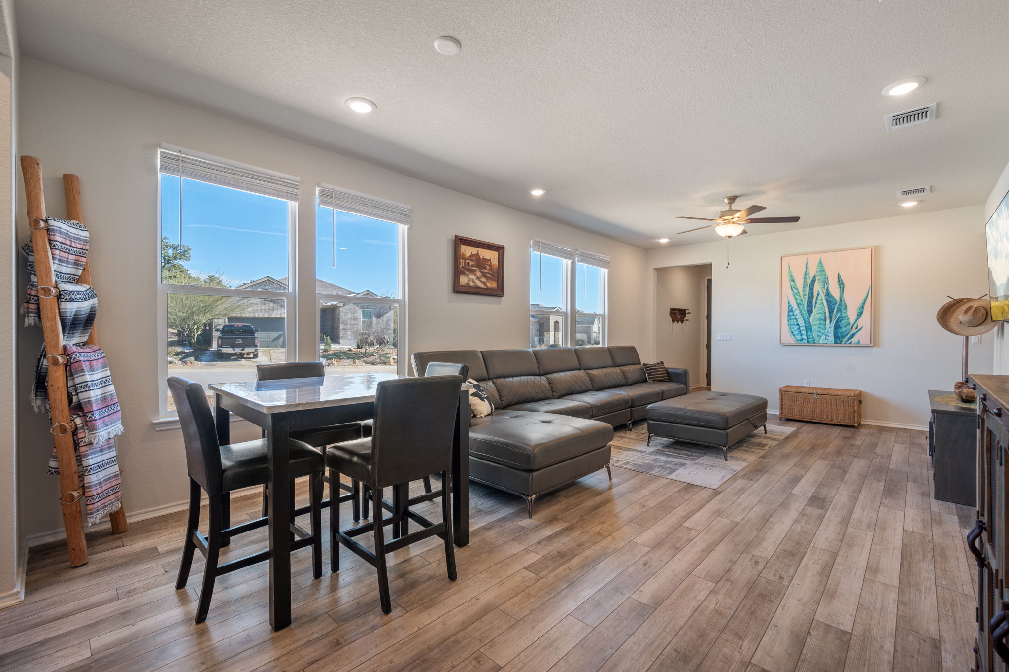 100 Bristol Cove Georgetown, TX 78633 - Photo 11 of 31 a living room with furniture and a wooden floor