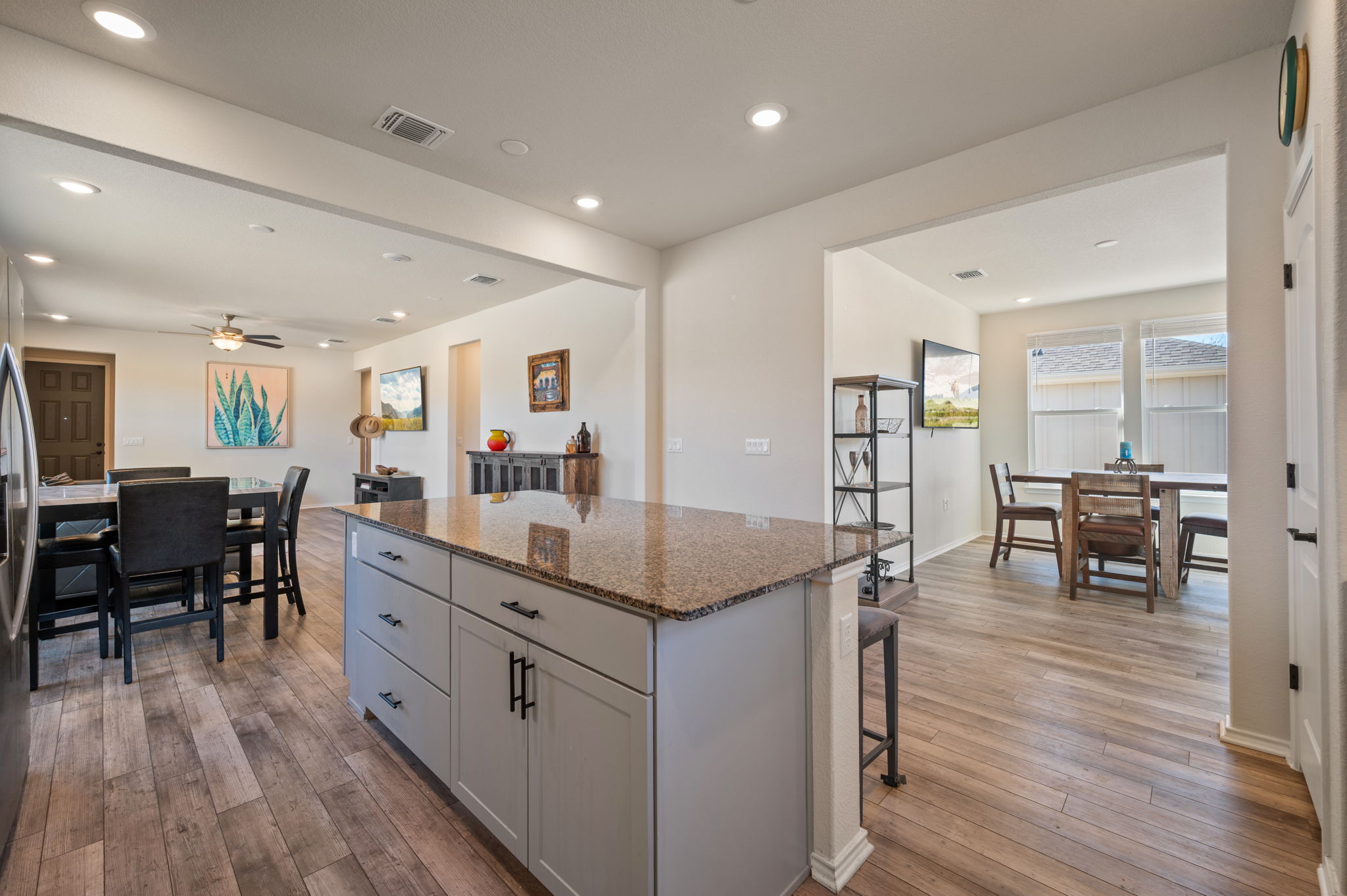 100 Bristol Cove Georgetown, TX 78633 - Photo 7 of 31 a kitchen with counter top space and wooden floor