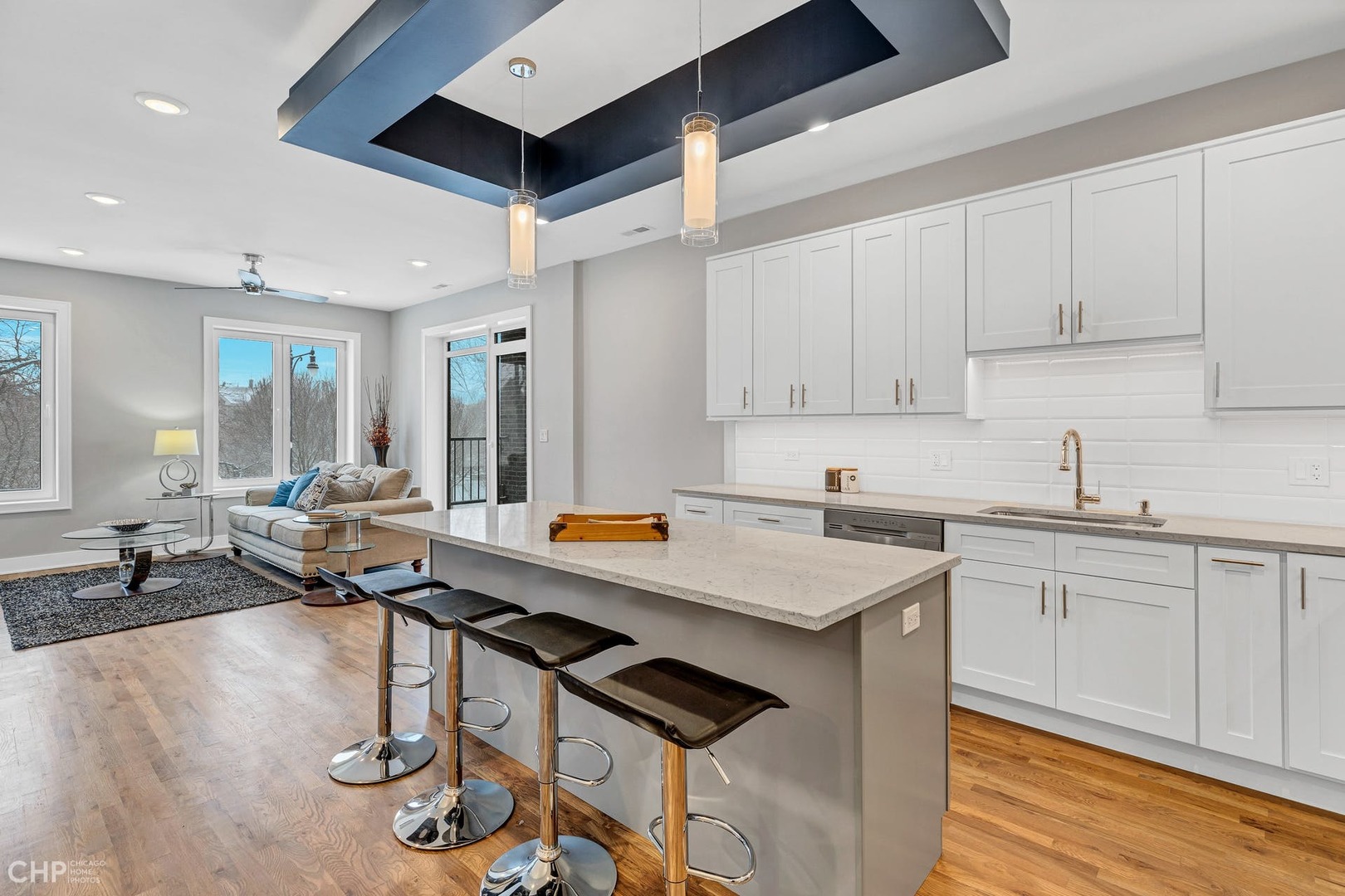 4101 South Drexel Boulevard, Unit 101 Chicago, IL 60653 - Photo 2 of 19 a kitchen with a sink refrigerator and cabinets