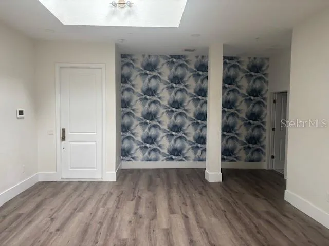wooden floor in a room