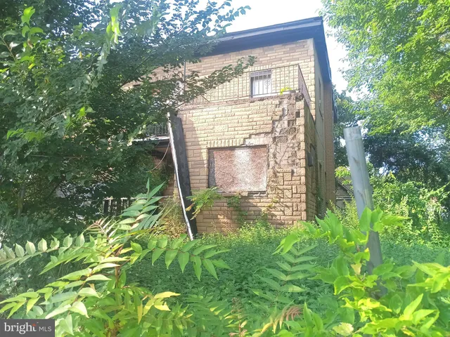 a view of a door in the garden