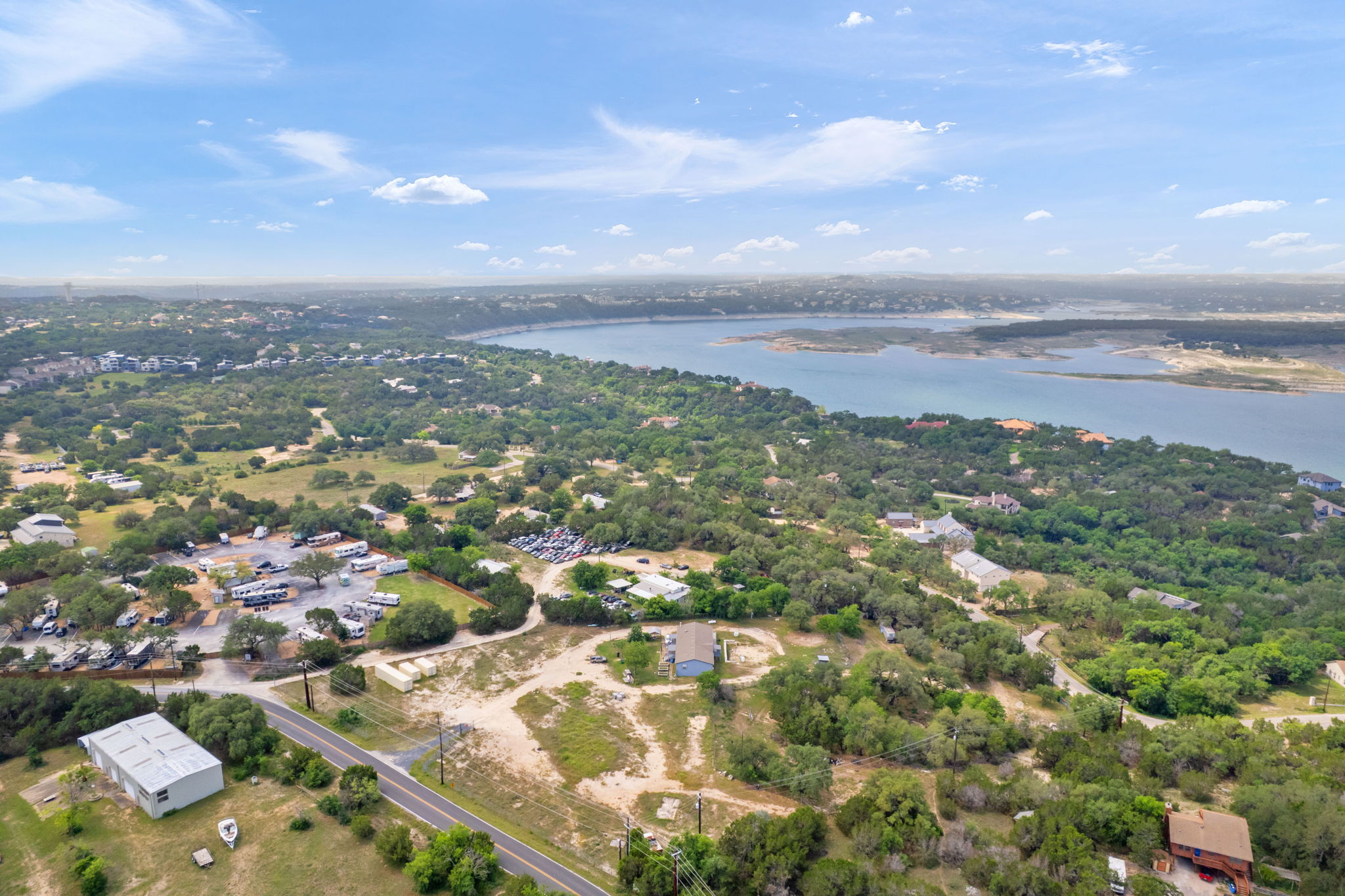 5002 Doss Road Austin, TX 78734 - Photo 13 of 20 an aerial view of residential houses with city view