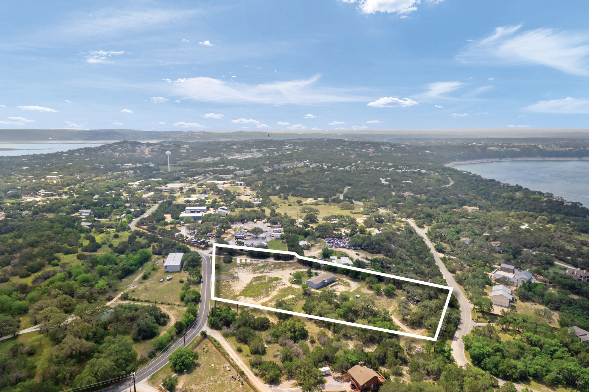 5002 Doss Road Austin, TX 78734 - Photo 9 of 20 an aerial view of residential houses with city view