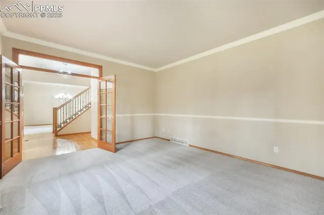 a view of an empty room