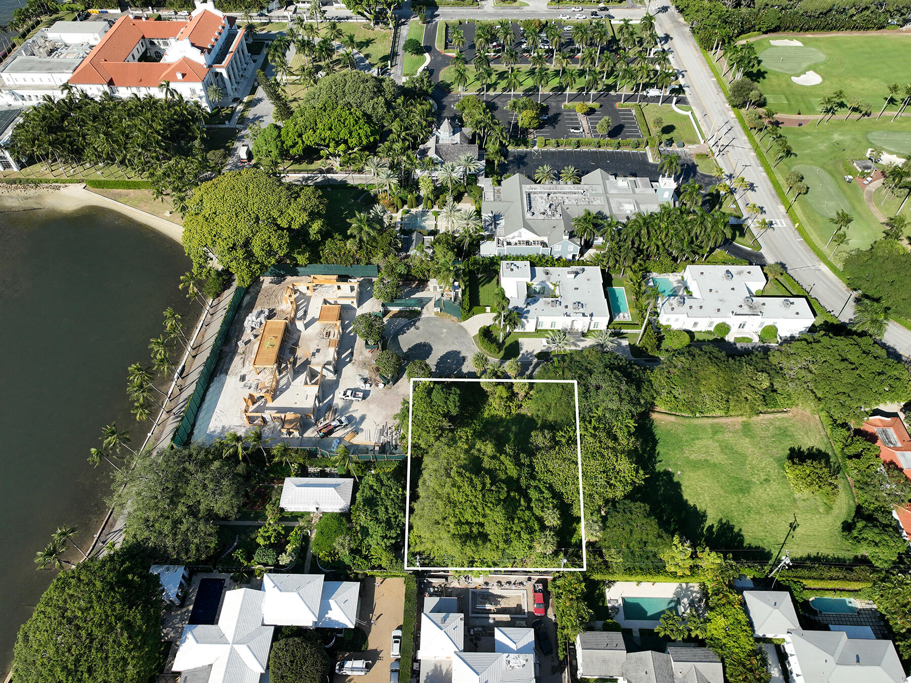 0 Chapel Hill Road Palm Beach, FL 33480 - Photo 5 of 9 an aerial view of residential houses with outdoor space and street view