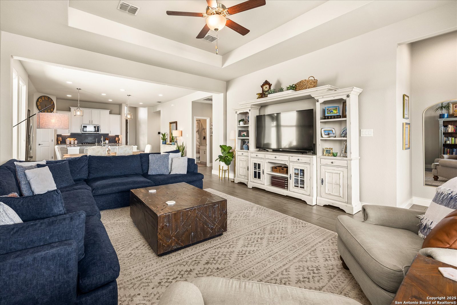 126 Ocotillo Boerne, TX 78006 - Photo 13 of 47 a living room with furniture and a flat screen tv