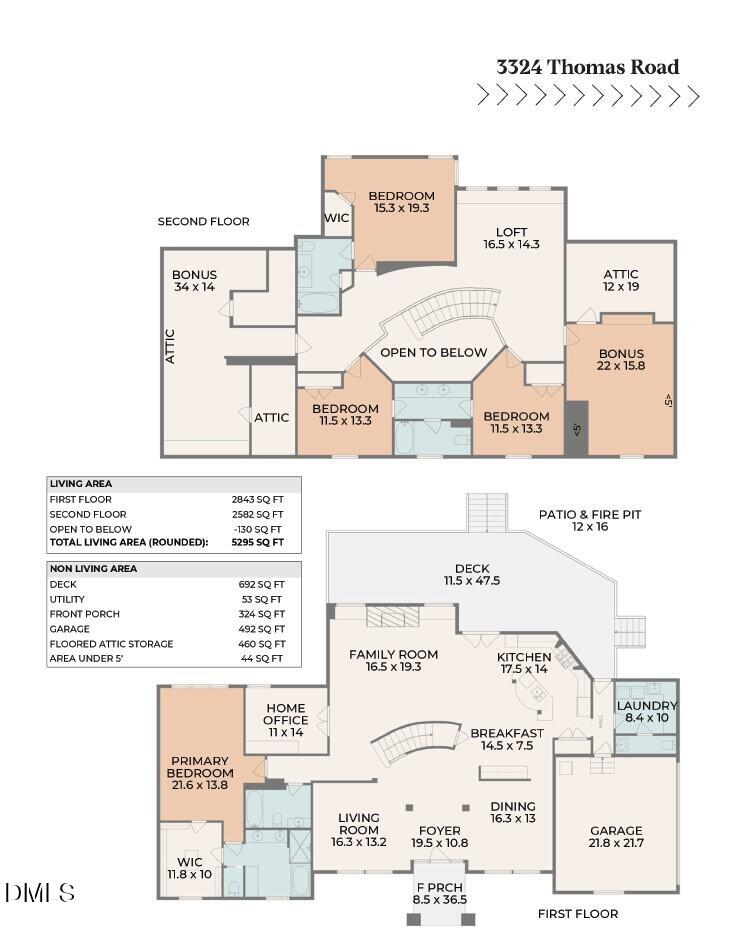 3324 Thomas Road Raleigh, NC 27607 - Photo 53 of 53 Sketch Pic for MLS