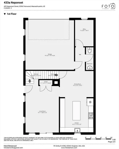 $899,000 | 433 Neponset Street, Unit A, Norwood, MA 02062