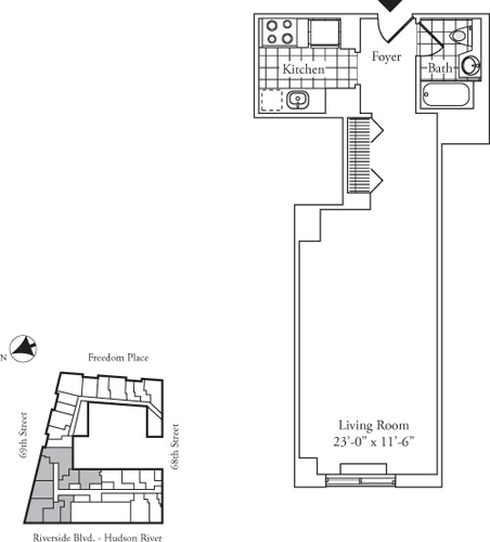 180 Riverside Boulevard, Unit 405 Manhattan, NY 10069 - Photo 1 of 1