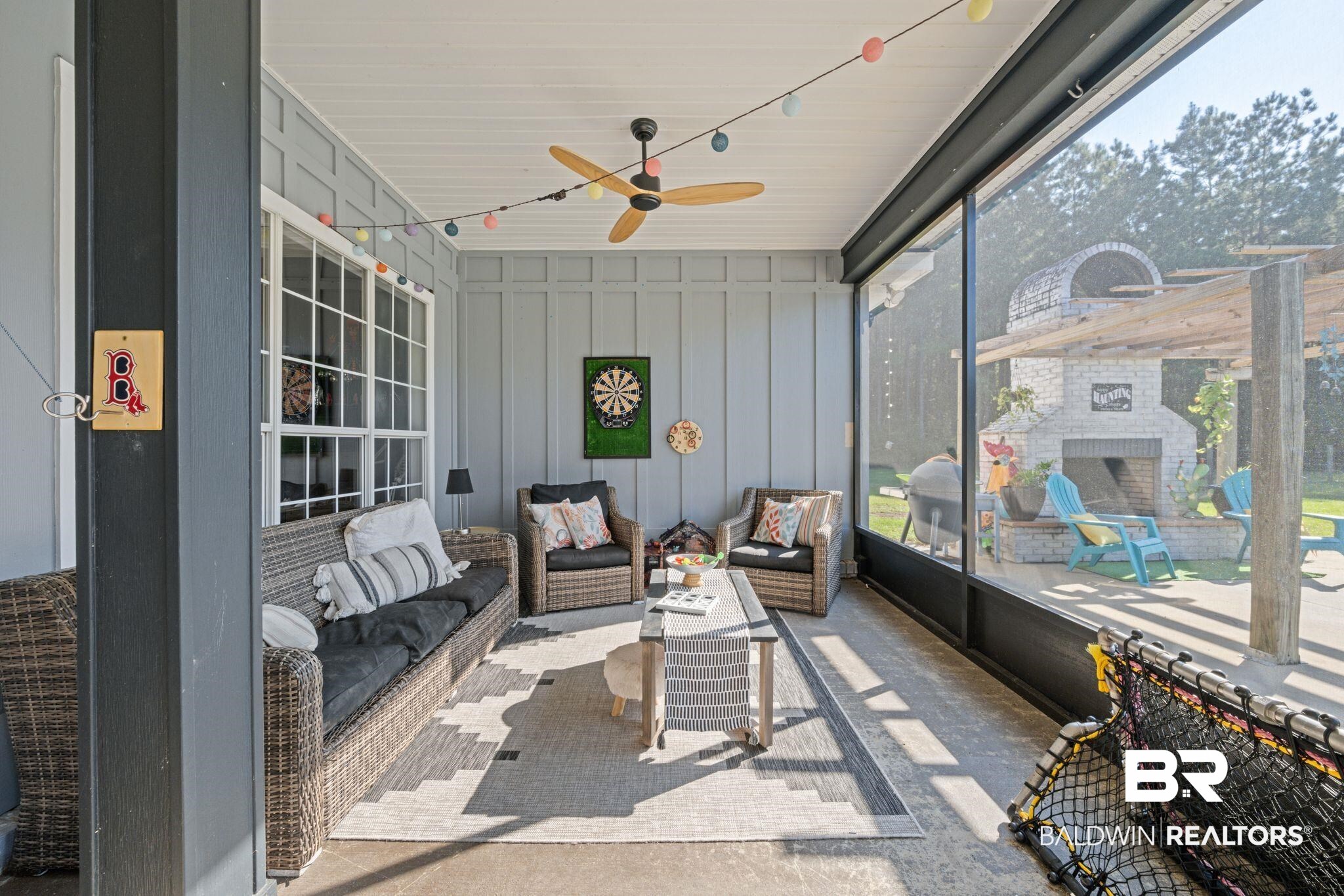 15635 North A N Brady Road Bay Minette, AL 36507 - Photo 34 of 51 Sunroom / solarium featuring ceiling fan