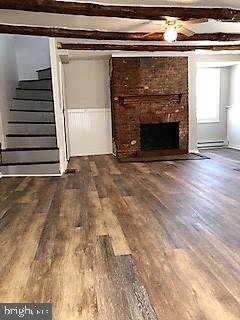 29 Walnut Street Middletown, MD 21769 - Photo 5 of 9 Aesthetic original fireplace in open concept LR