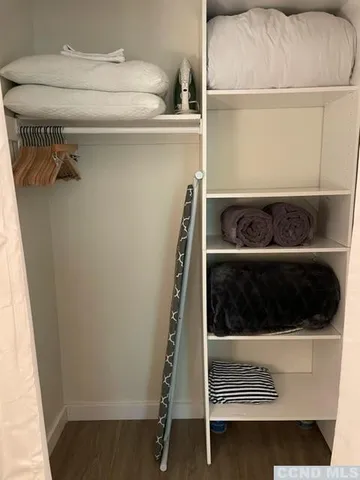 a utility room with a washer and dryer
