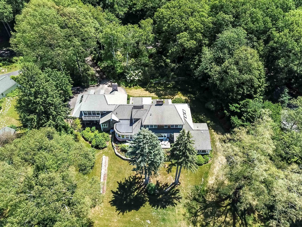 575 Ridge Road Wilbraham, MA 01095 - Photo 25 of 30 a aerial view of a house with a yard and swimming pool