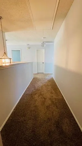 a view of a chair and table in the garden