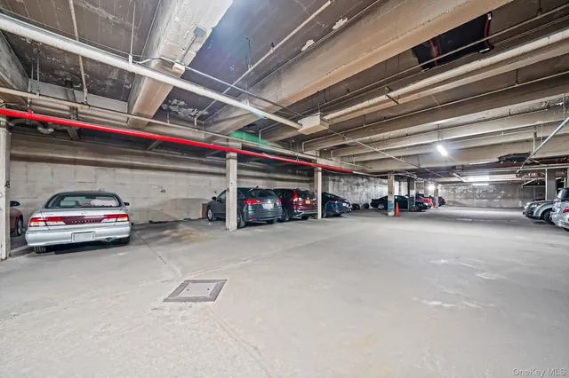 a car parked in garage