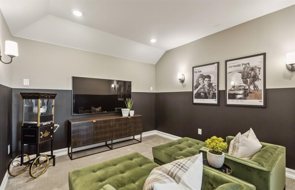 308 Brookhurst Road Little Elm, TX 75068 - Photo 10 of 19 Deep Media Room *Model representation